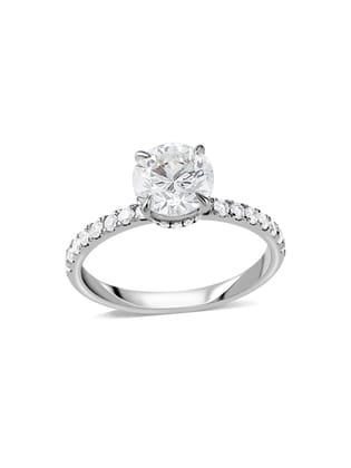Luxe 1.5 Carat  Lab Grown Diamond Ring-10 / 9K / White Gold