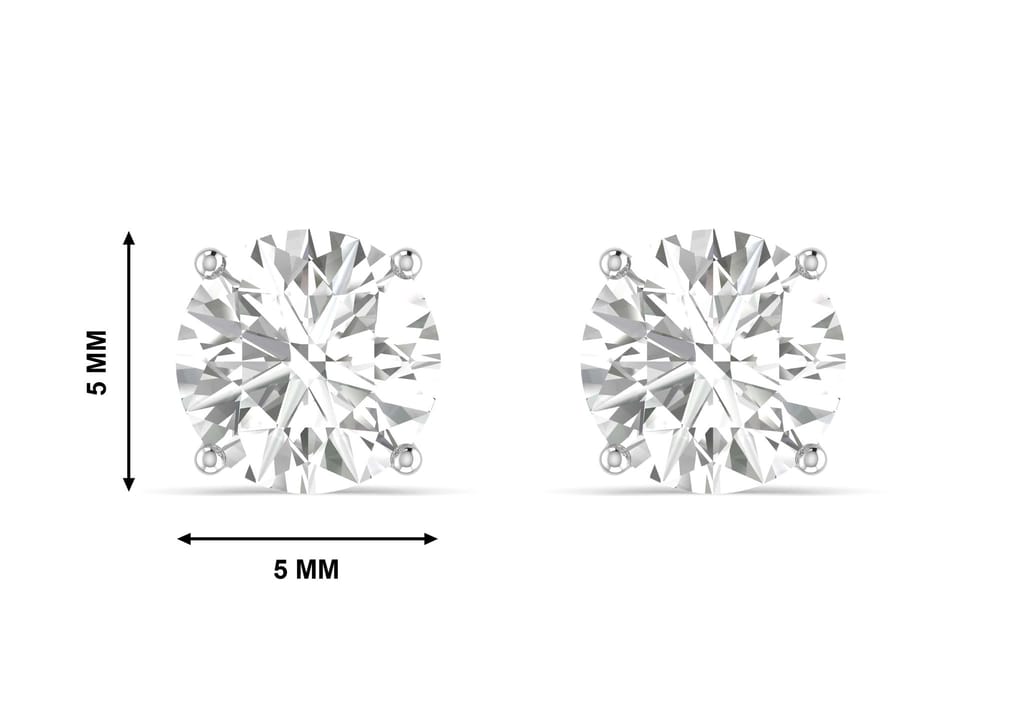 Round Solitaire Studs