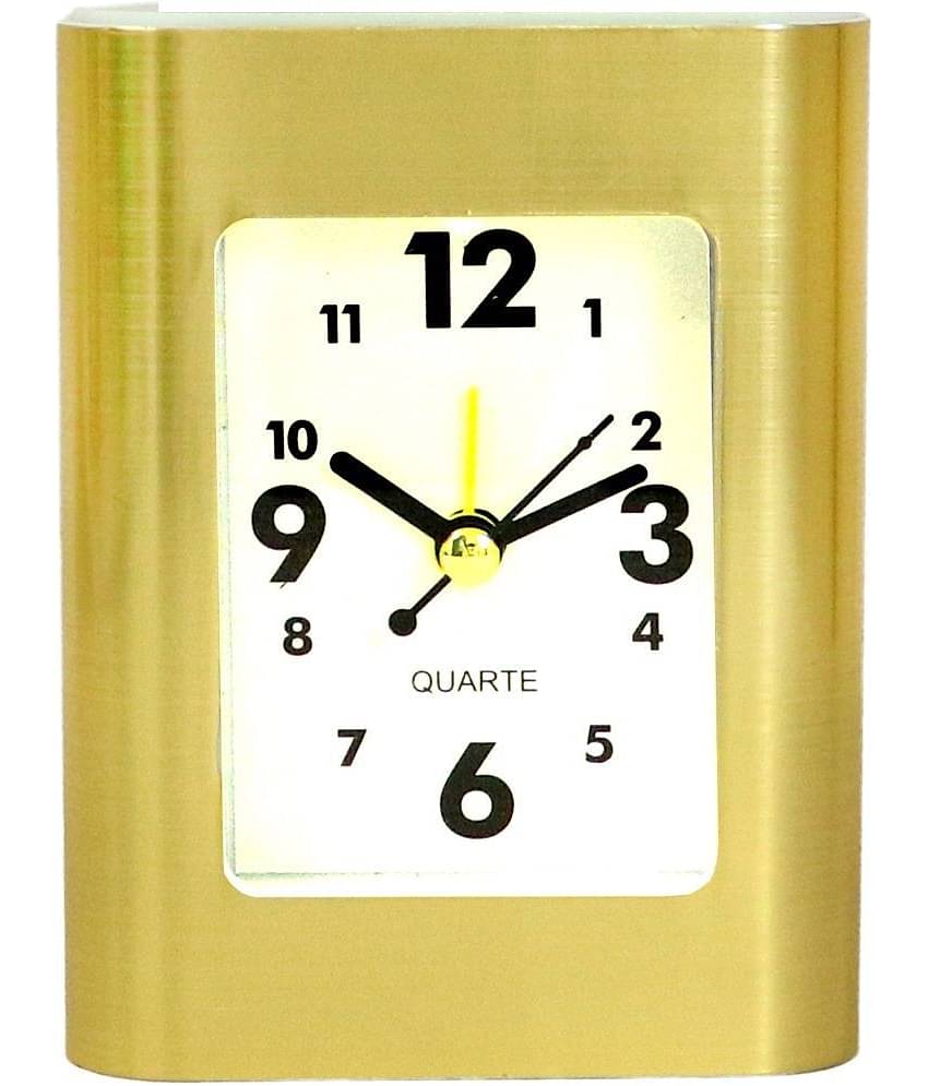 Sigaram Analog Plastic Assymetric Table Clock - Pack of 1