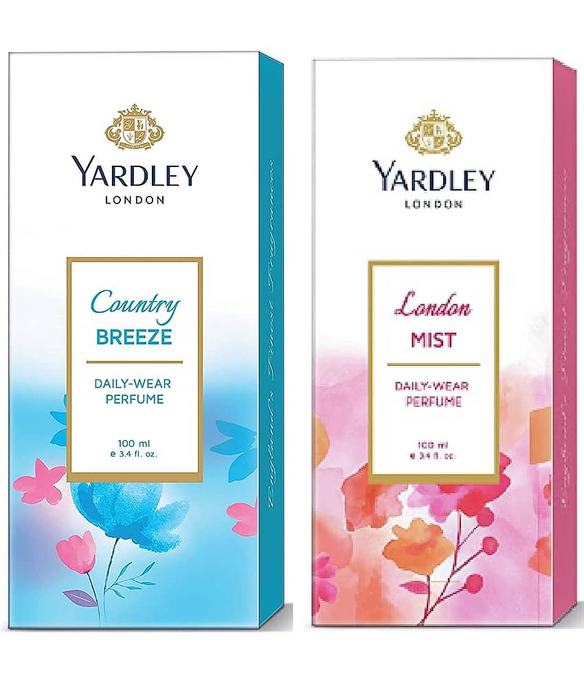 YARDLEY LONDON 1 COUNTRY BREEZE , DAILY WEAR PERFUME , 100 ML & 1 LONDON MIST PERFUME, 100 ML ,PACK OF 2 .