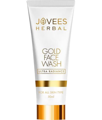 Jovees Herbal Gold Face Wash For Nourished And Radiant Glow For All Skin Types 50 ml (Pack of 1)