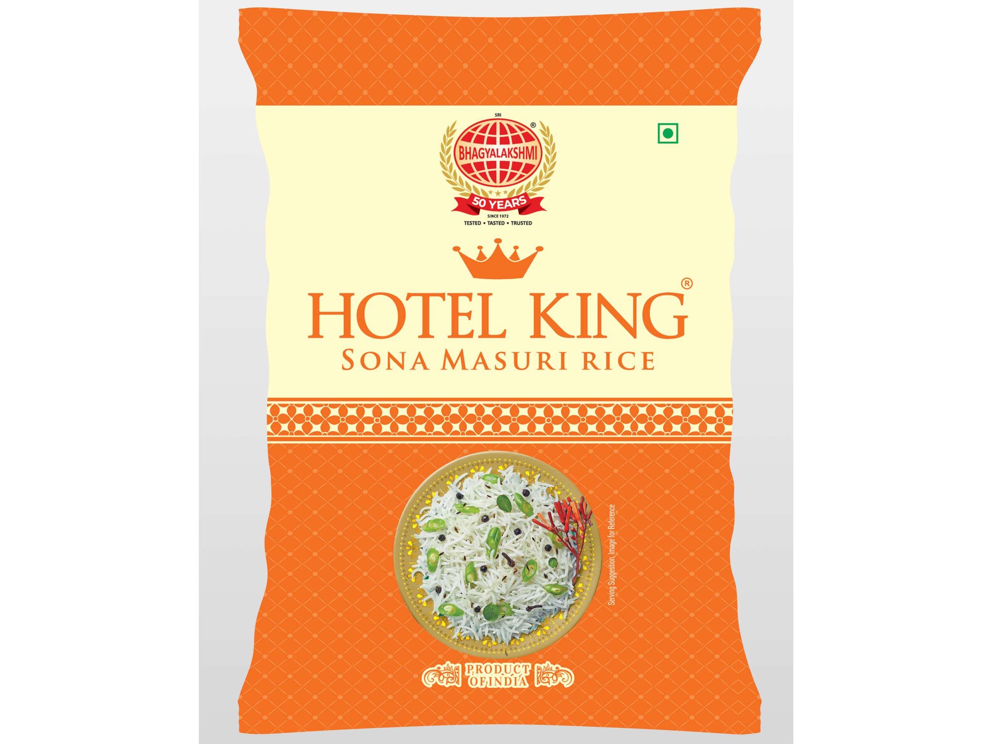 Hotel King Sona Masuri Steam Rice 1 Year aged - 10 Kilogram