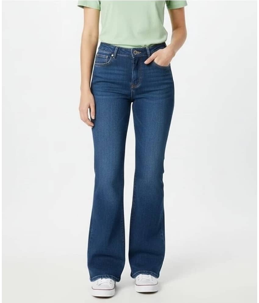 Gazal Fashions Women's Bootcut Mid-Rise Jeans ( Blue )