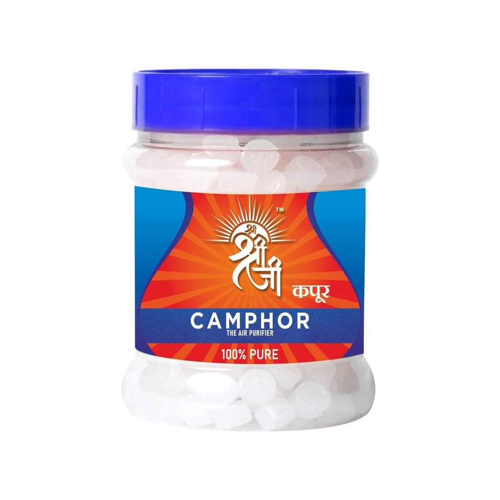 Shri Shriji Flam Aromatic Synthetic Camphor Tablets � 250g | Premium Grade Pooja Camphor for Religious Use, Aromatherapy & Air Purification | Smokeless & Residue-Free