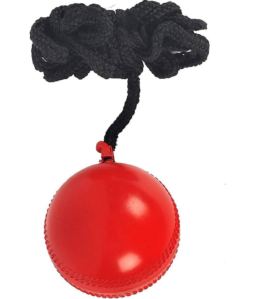 Port Red PVC Practice Hanging Cricket Ball Standard Size