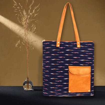 Indigo Mood Ikat Office Bag