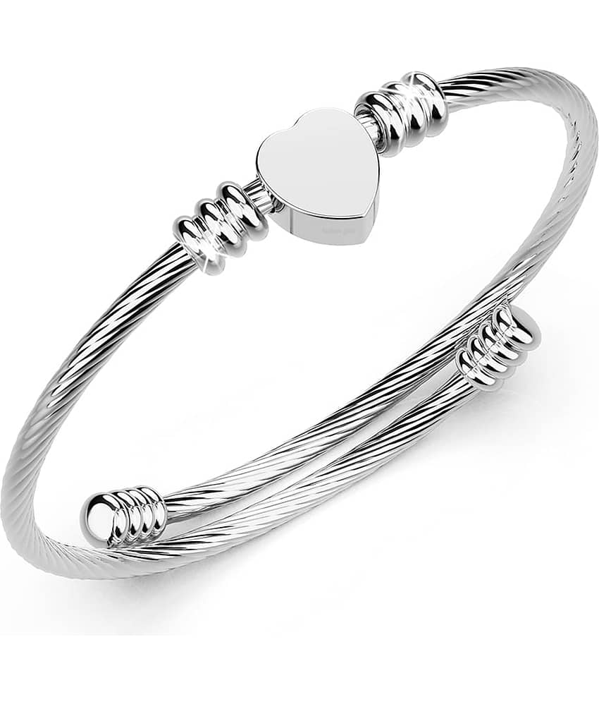 FASHION FRILL Silver Bracelet ( Pack of 1 )