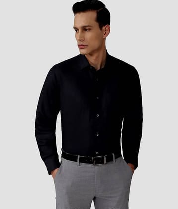 Makhanchor - Black Cotton Regular Fit Men's Formal Shirt ( Pack of 1 )