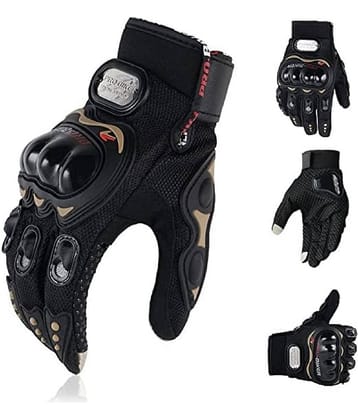 banistrokes Full Fingers PU Leather Riding Gloves ( Pair of 1 )
