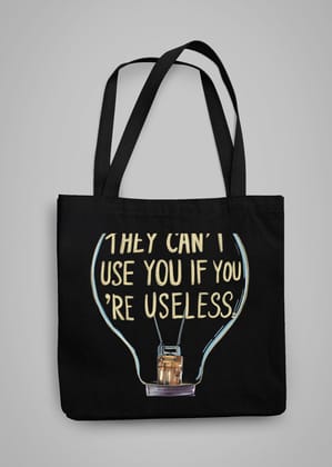 THEY CAN'T USE U by MIGA carry Bags-Black