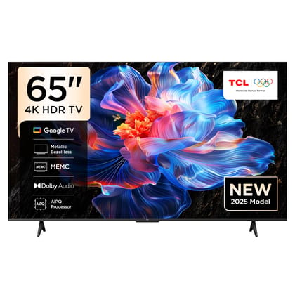 TCL 65-Inch LED 4K UHD Smart TV (65P6K, 2025 Model) | Google TV, 60Hz Refresh Rate, HDR10, AiPQ Processor, Dolby Audio, MEMC, HDMI 2.1, Bluetooth 5.2, WiFi 5, Bezel-less Design TCL 65-Inch LED 4K UHD Smart TV (65P6K, 2025 Model) | Google TV, 60Hz Refresh TCL 65-Inch LED 4K UHD Smart TV (65P6K, 2025 Model) | Google TV, 60Hz Refresh Rate, HDR10, AiPQ Processor, Dolby Audio, MEMC, HDMI 2.1, Bluetooth 5.2, WiFi 5, Bezel-less Design TCL 65-Inch LED 4K UHD Smart TV (65P6K, 2025 Model) | Google TV, 60Hz Refresh