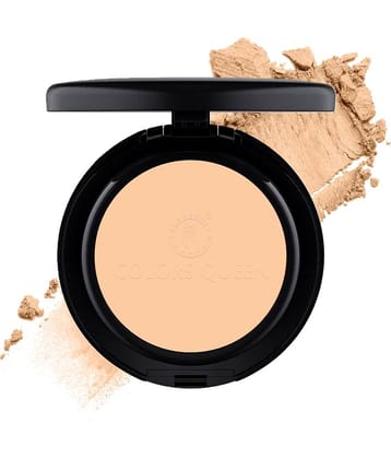 Colors Queen Luminous Silk Compact Powder with Argan Oil 10g, Natural Nude (Shade - 04)