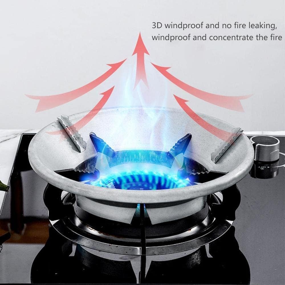 Gas Saver Burner Stand Gas Chula Burner Gas Stove Burner Stand Jali Ring Fire & Windproof Energy Saving, Gas Chula Support Stand 4 Legs Supported For Indian Gas 0.7mm (Simple, 1pcs)