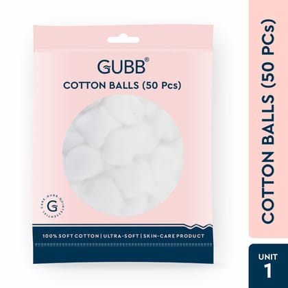 GUBB White Cotton Balls For Face