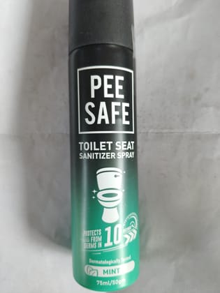 Pee Safe Toilet seat Sanitizer Mint spray Dermatologically tasted 