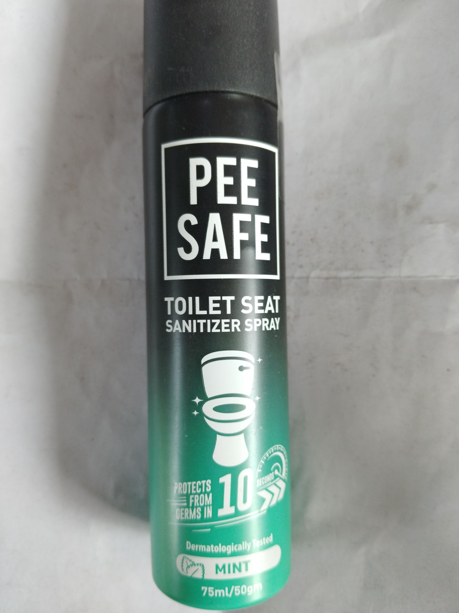 Pee Safe Toilet seat Sanitizer Mint spray Dermatologically tasted 