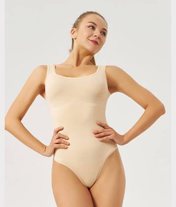 Aximoz Women Nylon Body Shaper ( Beige )