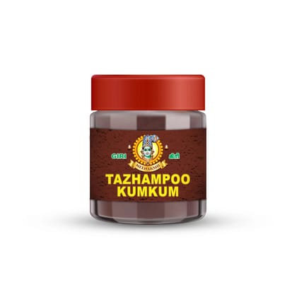 Giri Thazhampoo Kumkum - 50 Gms | Sindoor | Dark Red Colour Thalampoo Kumkuma for Pooja