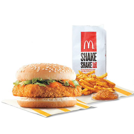 McSpicy Paneer Burger + Fries (M) + Piri Piri Spice Mix