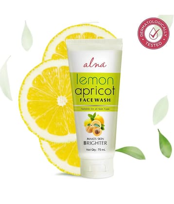 Alna Lemon Apricot Face Wash 75ml Suitable For all Skin Type , Pack of 1
