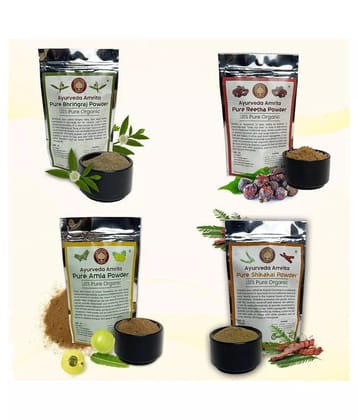 Ayurveda Amrita Rajasthani Amla, Shikakai, Bhringraj, Reetha Powder Hair Scalp Treatment 400 g