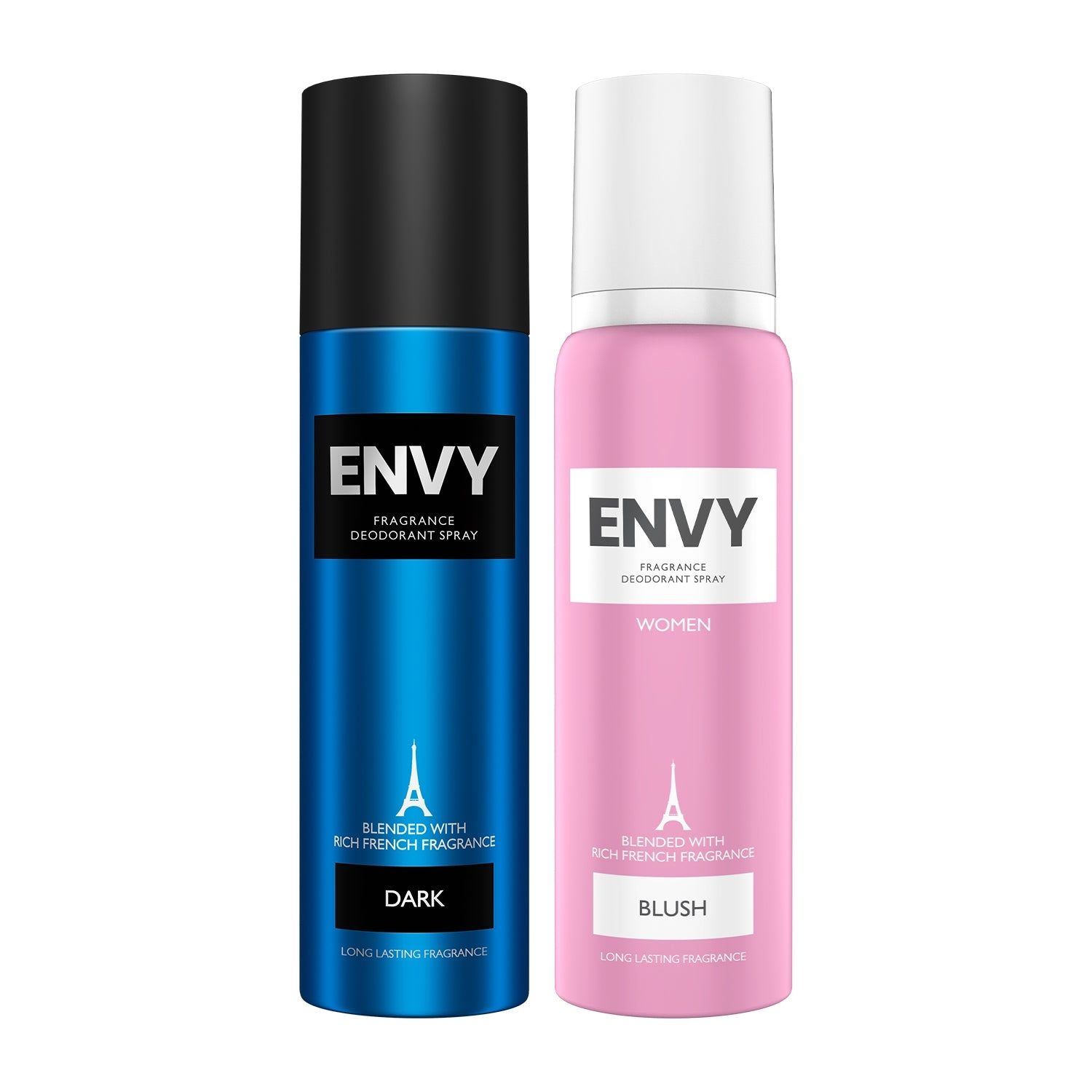 Envy Pack of 2 Deos For Men & Women (Dark + Blush) - 140ml Each