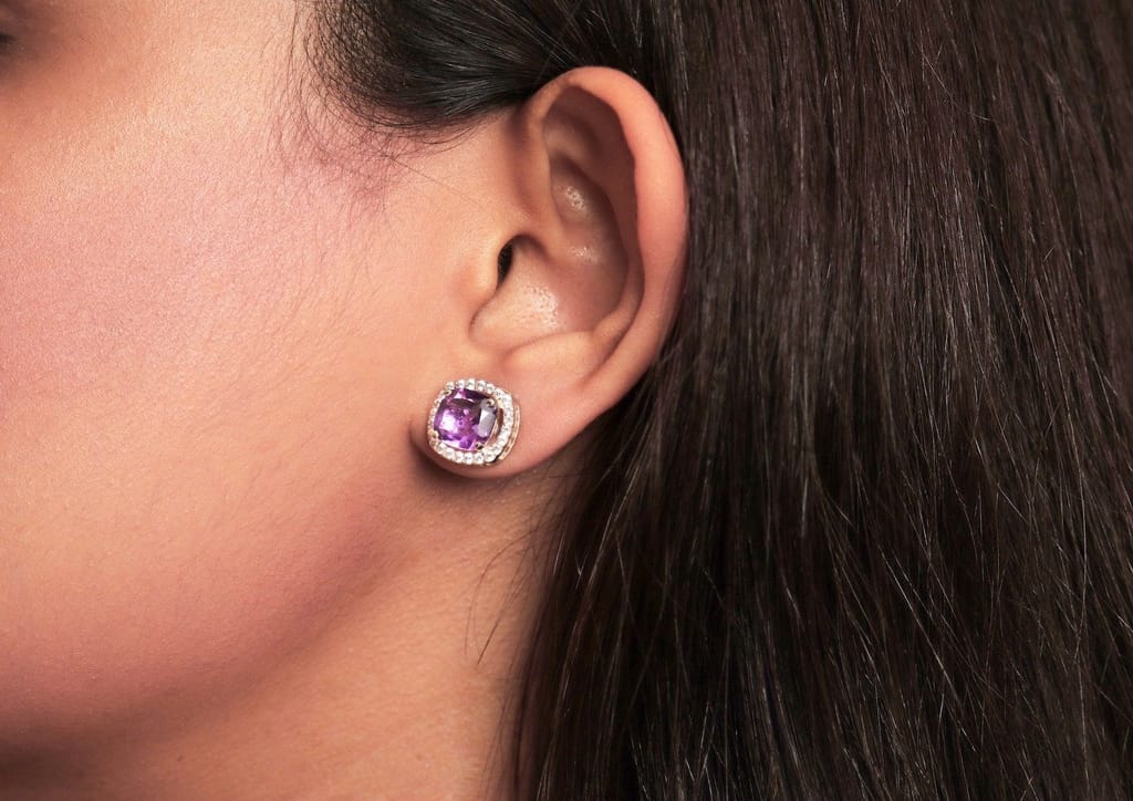 Chromatic Solitaire Stud Earrings