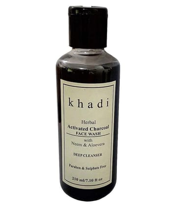 Khadi Activated Charcoal ( Paraben & Sulphate Free) Face wash 210ml