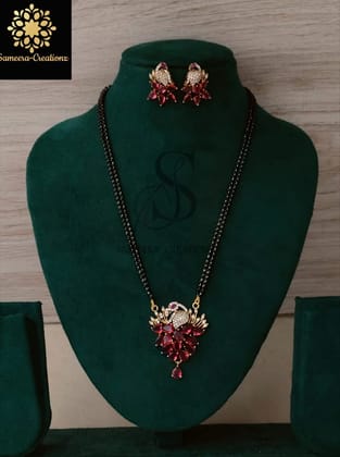 Victoria mangalsutra 18 inch with earrings