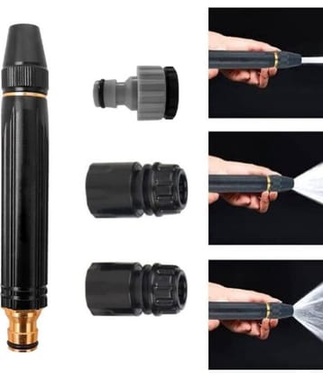 Tapixaa Water Spray Gun for Car Wash Bike Washing Gun for 1/2" Hose Pipe High Pressure Water Gun Nozzle Adjustable Car Washer Gun Brass Jet Water Spray Nozzle for Garden & Window