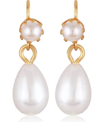 Vighnaharta Gold Drop Earrings ( Pack of 1 )