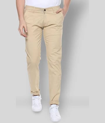 Urbano Fashion - Beige Cotton Slim Fit Men's Chinos (Pack of 1)