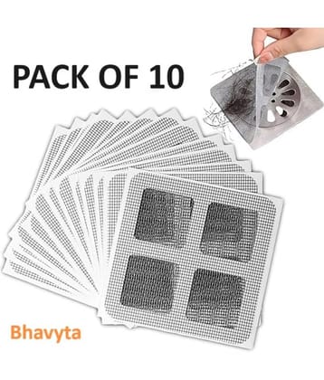 Bhavyta Drain Hair Catcher Mesh Drain Cleaner Pad Disposable Drain Hair Catcher 100