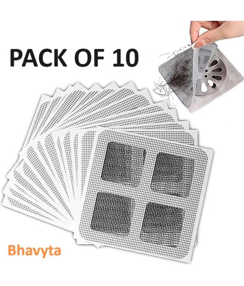 Bhavyta Drain Hair Catcher Mesh Drain Cleaner Pad Disposable Drain Hair Catcher 100
