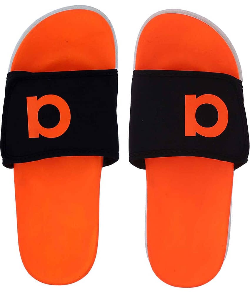 Aadi - Orange Rubber Slide Flip flop