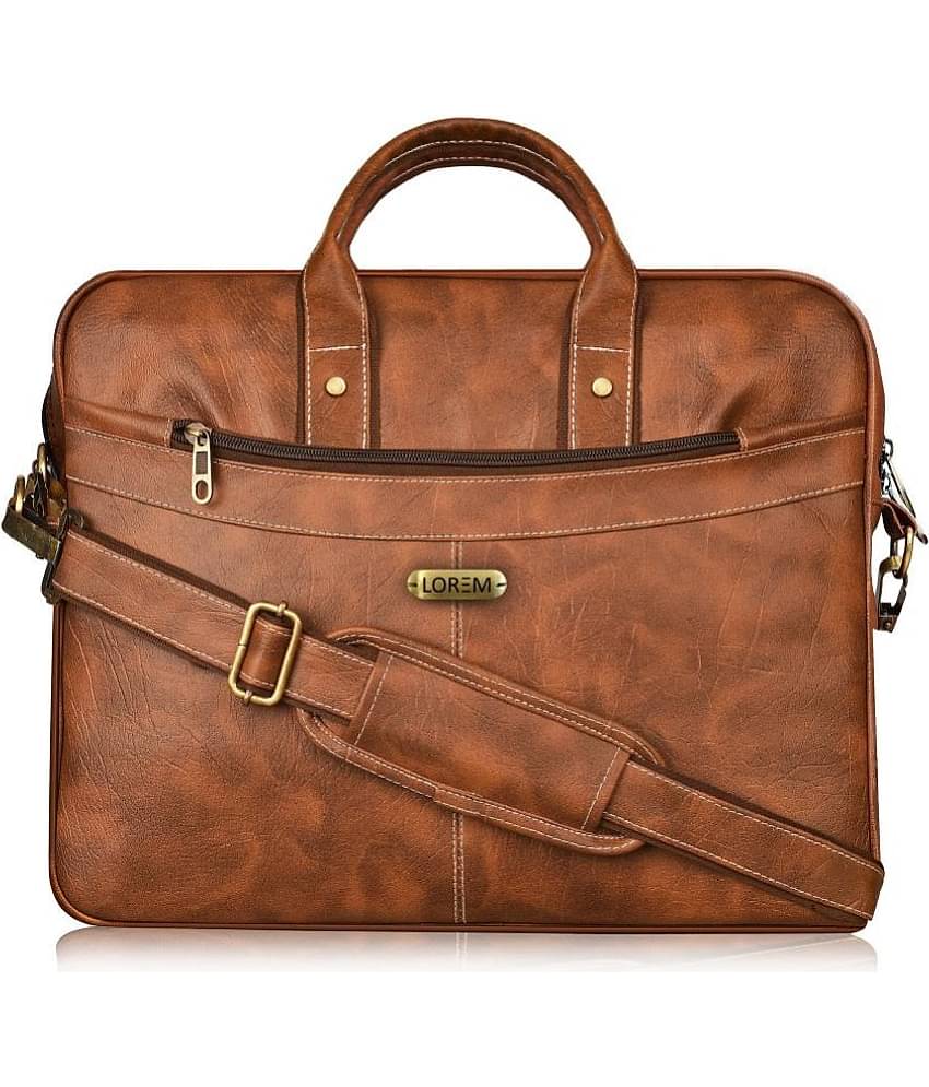 Lorem - Brown Textured Messenger Bag
