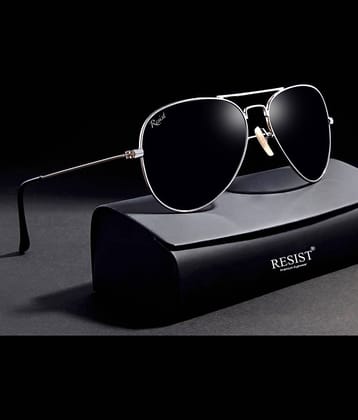 RESIST EYEWEAR Silver Pilot Sunglasses ( Pack of 1 )