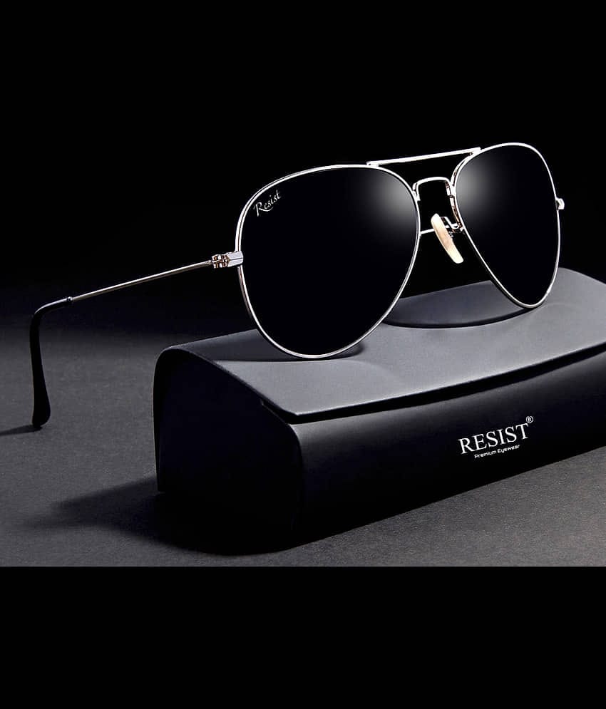 RESIST EYEWEAR Silver Pilot Sunglasses ( Pack of 1 )