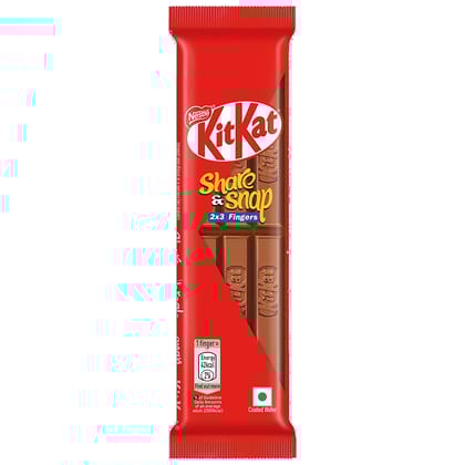 Nestle KitKat Share & Snap 2x3 Fingers Choco Coated Wafer Bars, 57 g