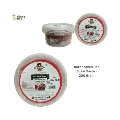 Bakehaven Red Sugar Paste - 200 Grams