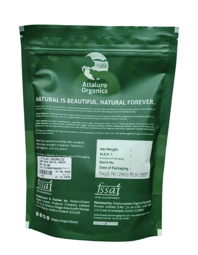 Attaluru Organics Green Jowar Upma Rawa