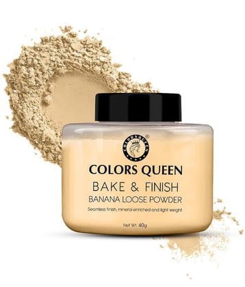 Colors Queen Bake & Finish Banana Loose Powder Loose Powder Medium 40 g