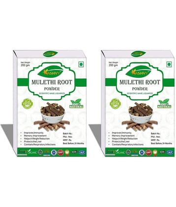 Kashvy Mulethi Root Powder 400 Gm Pack of 2