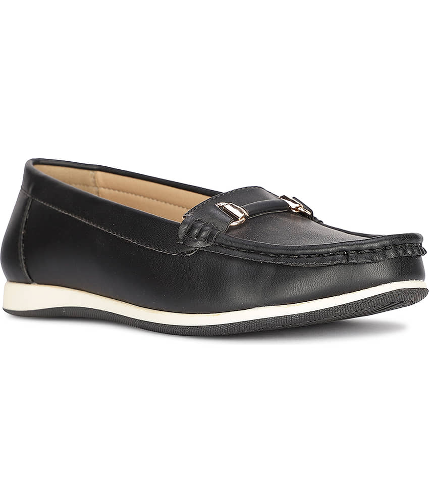 Bata Black Women's Loafers