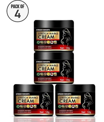 Smartdrops Pragnancy Stretch Mark Remove Cream Shaping & Firming Cream 50 g - Pack of 4