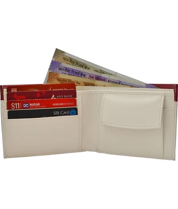 Loopa PU White Casual Regular Wallet