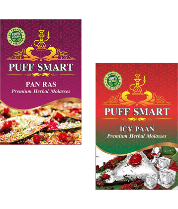 PUFF SMART Premium Herbal Pan Ras , Icy Paan 50G (Pack of 2) (100% Nicotine and Tobacco Free)