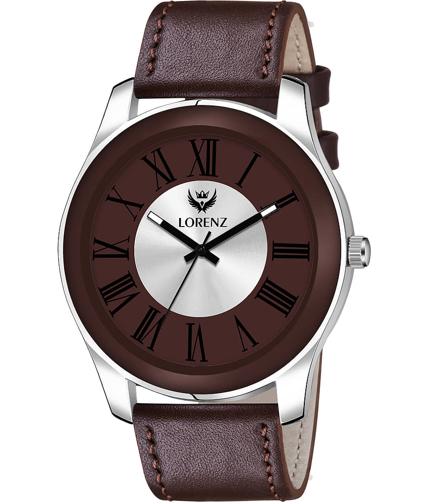 Lorenz Brown Leather Analog Men's Watch