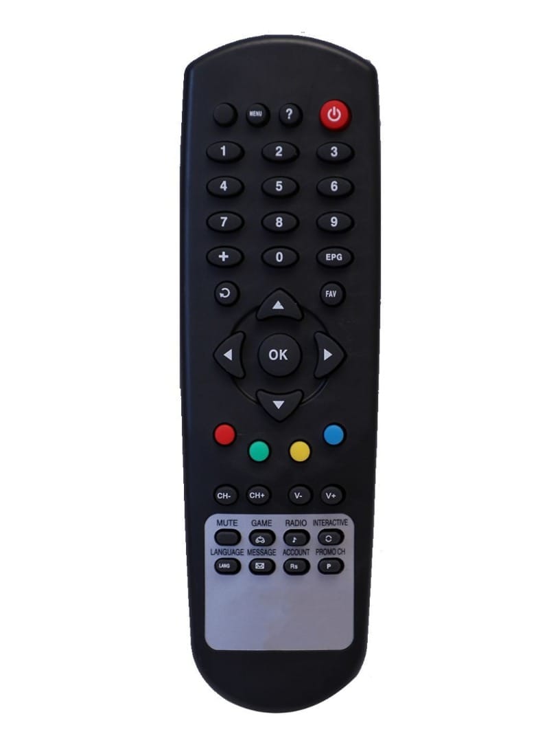 Set Top Box Remote No. 806, Compatible with Hathway Set Top Box Remote Control-Old Remote Functions Must Be Exactly Same (Color Multicolor)