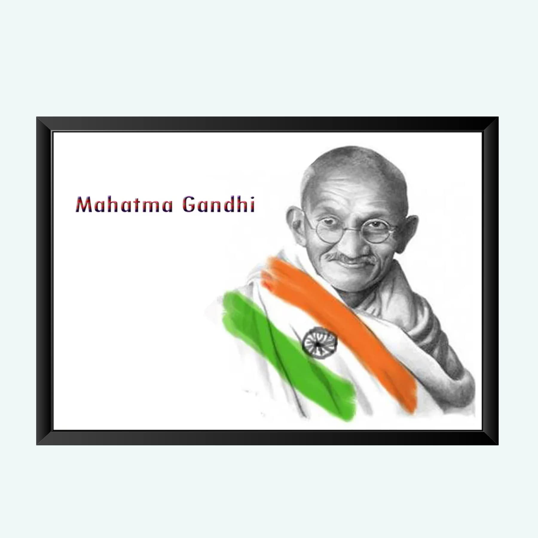 NOKKES Gandhi ji Wall Photo Frame For And Wall Decoration Wall Photo Frame Size 8X12 Inch_7